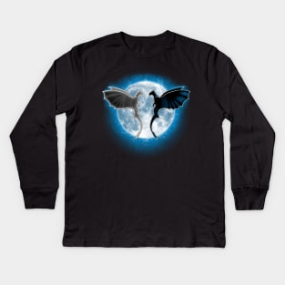 Moon Dragons Kids Long Sleeve T-Shirt